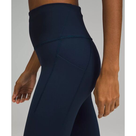 NEW Lululemon Wunder Train High-Rise Tight 0 with Pockets 25 True Navy - Picture 4 of 9